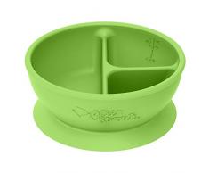 Green Sprouts – Coque en silicone divisé Aspiration Bol dapprentissage – Vert