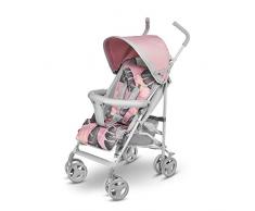 Lionelo Elia Buggy petite poussette pliante poussette jusquà 15 kg réglage du dossier et des repose-pieds frein arrière moustiquaire protège-jambes protection contre la pluie panier (Tropical Rose)