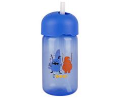 Suavinex Booo Tasse dApprentissage avec Paille Bleu 18+ Mois