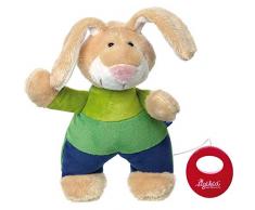 sigikid, Garçon, Peluche Musicale, Lapin, Blue Collection, Vert/Bleu, 41840