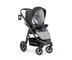 Hauck Saturn R Poussette jusquà 25 kg avec Couvre Jambes, Siège Reversible, Porte Gobelet, Réglable en Hauteur, Pliable Compacte, Compatible avec Nacelle et Siège Auto Cosi – Noir Gris