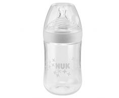 NUK Biberon Nature Sense, 6-18 Mois, 260ml, Anti Colique, Sans BPA, Silicone, Lot de 1