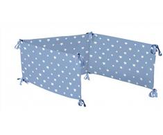 Piccola Maison – pekebaby Tour de berceau 60 X 120, moderne/Classique, Couleur Bleu, 180 X 40 X 1 