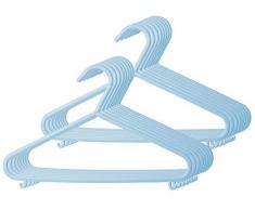 cintres BIECO bébé enfants cintres pour bébés Hanger cintres en plastique pour 29,5 cm de longueur du meuble de rangement de garde-robe, 16 pièces, tendance bleu, étroite, ArtN 90016155