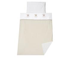 Schardt Linge de Lit - Set à 2 Pièces - Eléphant Beige - Beige