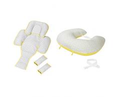 Clevamama Coussin Allaitement 10en1 - ClevaCushion - Oreiller de la Grossesse et Maternité - Multicolore