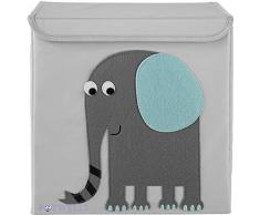 Potwells Designs Boîte de rangement Motif éléphant
