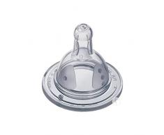 Dodie - Tétine Ronde Anti-Colique , Initiation+, +6 mois, Débit 4 Spécial Liquide Épais