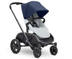 Poussette Quinny Hubb Mono avec panier XXL, facile à plier, grand panier, de 6 mois à 3 ans et demi, Navy on Grey