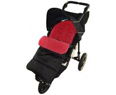 Chancelière/Cosy orteils Compatible avec Montagne Buugy Urban Jungle Poussette Rouge feu