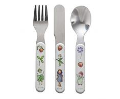 Rätt Start Fleur enfant personnage Ensemble de couverts, 3 pièces