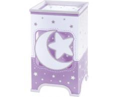 Dalber Lampe de Chevet Carrée - Lune - Pourpre