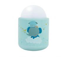 Pabobo - Timoleo -Veilleuse Portable LED à Lumière Douce pour Bébé et Enfant - Rechargeable - 70 heures dautonomie sans pile ni fil - Bleu