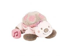 Nattou Peluche Musicale Bébé, Fille, 20 cm, rose - Lili la tortue