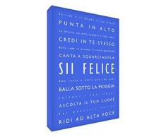 Feel Good Art Tableau Moderne 91 x 61 cm Bleu