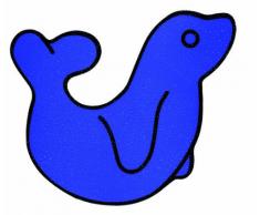 REER Les autocollants pour baignoire jouets aquatiques, bleu