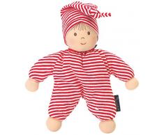 Sterntaler Poupée Heiko, Hochet Intégré, Pour Bébé dès la naissance, 23 cm, Rouge/Blanc