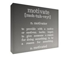 Feel Good Art Diamant poli Symboliquement/Souvenir en design moderne pour la maison ou le bureau de la collection Motivation (15 x 21 x 2 cm, Taille L, Gris)