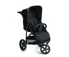 Hauck Rapid 3 Poussette 3 Roues jusquà 25 kg, avec Position Couchée de 0 Mois, Poignée Réglable en Hauteur, Pliable, Compacte, Grand Panier - Noir