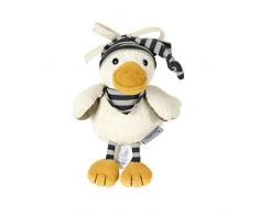 Sterntaler Peluche Musicale, Canard Edda en Peluche, Boîte à musique intégrée, Taille: S, Blanc