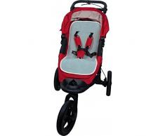 popolini – matelas avec maille pour chaise de Promenade bleu clair