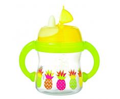 Tigex Tasse Anti Fuite Bec Souple à Poignée 180 ml +6 mois Ananas