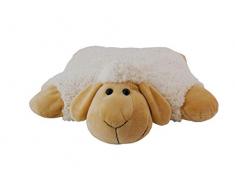 BIECO 04001319 Mouton Oreiller Polly et des Animaux en Peluche dans Un, Environ 45 cm, Blanc