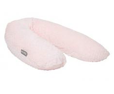 Snoozzz Coussin dallaitement Coussin de maternité Coussin de grossesse - avec housse en microfibre déhoussable et lavable – 185 cm - Remplissage : microbilles légères et silencieuses – Rose