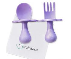 Grabease Ensemble de couverts auto-nourrissants Lavande