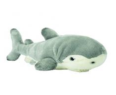 Nicotoy Peluche Requin avec Beans Gris 30 cm