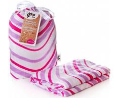 Easy enfants idées bmb12 0019 a Bambou Serviette à langer pour pucken, wickeln ou comme Tapis, Puck Chiffon Violet 120 x 120 cm