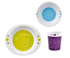 THERMOBABY Vaisselle Mélamine Décorée Artifice Multi Couleurs