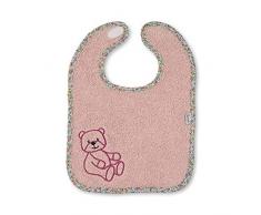 Sterntaler Bavoir avec Velcro Baylee Rose, Dimensions : 26 x 38 cm, Rose