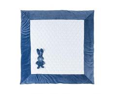 Nattou Tapis dÉveil pour Lit dEnfant, Lapin Lapidou, 100 x 100 cm, Bleu