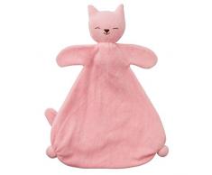 babylonia Peppa Doudou Chaton Rose Bio Extra Doux Baby Rose