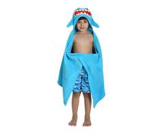Zoocchini Serviette de Bain Enfant Motif Sherman Le Requin