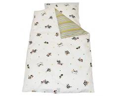 Vanilla Copenhagen 1231100502de Parure de lit pour bébé, Happy cowey 100 x 140 cm Taie doreiller 40 x 60 cm