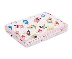 Pepi Leti 685843716693 Couverture pour bébé Motif Minky Rose pâle 100 x 75 cm