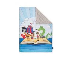 Pepi Leti 685843716198 Couverture pour bébé Motif Minky Gris clair 100 x 75 cm