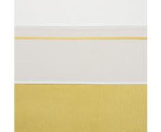 Meyco Lot 414008 Grand drap plat avec bordure, 100 x 150 cm, JAUNE/Blanc