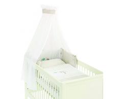 Träumeland tt16501 Parure de lit oiseaux BONHEUR, 3 pièces, beige