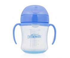 Dr Browns Tasse avec poignées et bec souple pour enfant Bleu