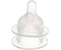 Large Cerise texturé doux, Tétine Débit Moyen, Lot de 2