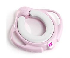 OKBABY Pinguo Soft - Réducteur de Toilette Moelleux pour Enfants, avec 2 Poignées - Rose