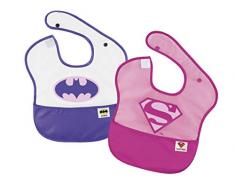 Molto et Batgirl Supergirl – Pack deux bavoirs