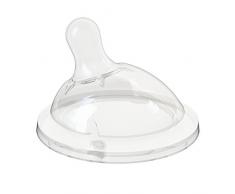 Chicco Tétine Silicone Natural Feeling Flux Moyen Bout Incliné x 1 2 Mois+