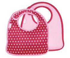 Built NY Lot de 2 bavoirs à pois Rose