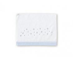 pirulos Dot Stars – Draps Flanelle et coton lit, couleur BLEU