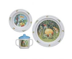 Rätt Start the Sun Oeuf Motif Vaisselle pour enfant 3 pièces Boîte cadeau