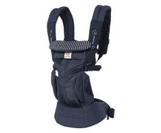 Ergobaby Porte Bebe Ergonomique et Physiologique pour Nouveau né, Omni 360 Cool Air Pink Stripes, Multiposition Dorsale et Ventral